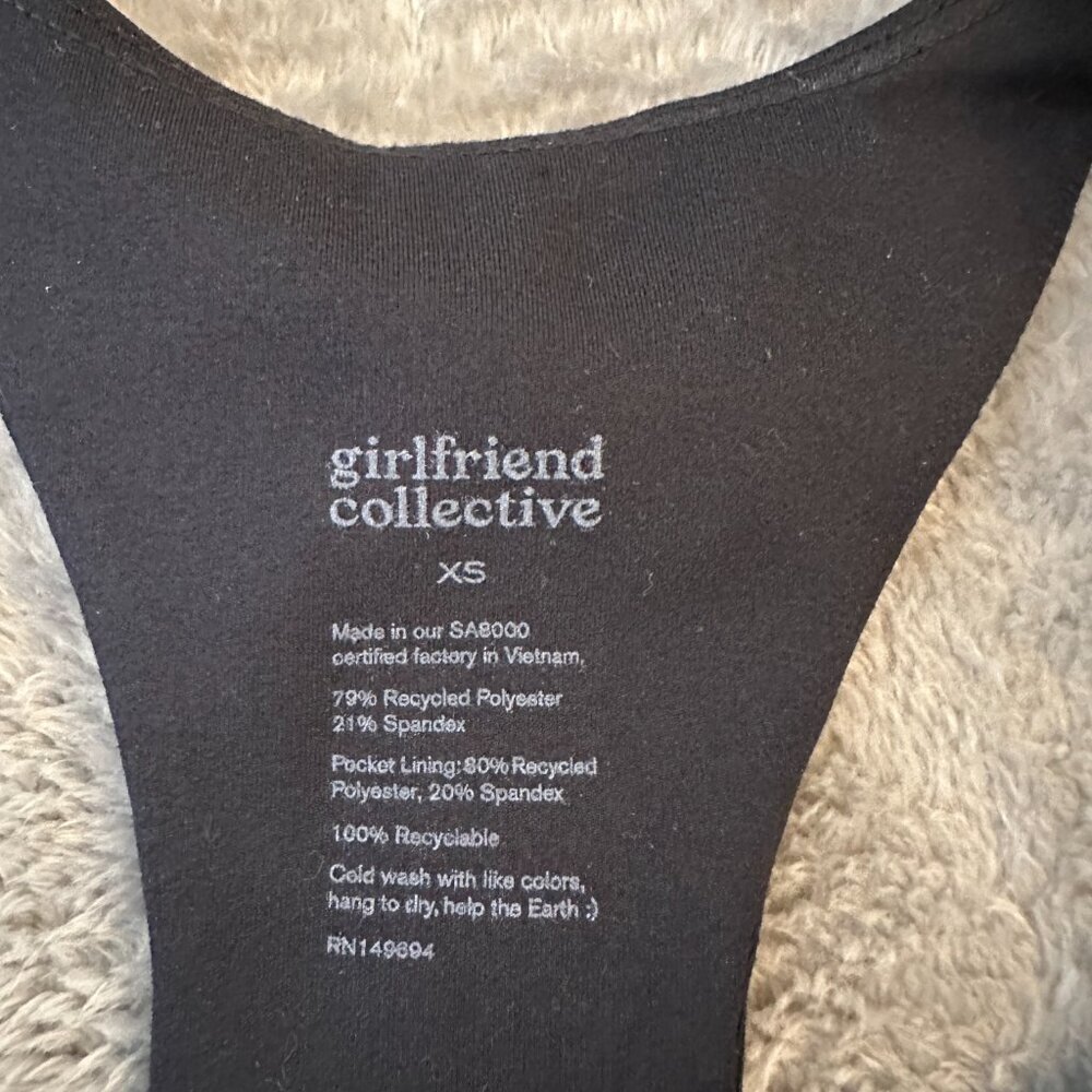 Girlfriend Collective Black Athletic Tank Tennis Dress Shorts Women's XS - Picture 6 of 6